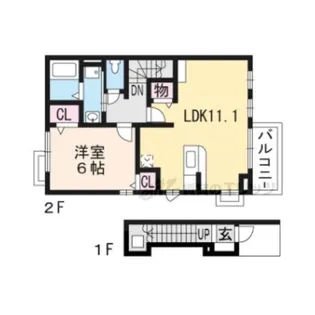 エトワールシャトー【2階】の間取り
