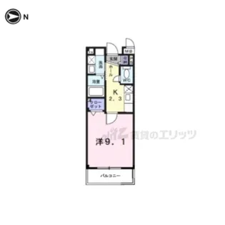 グランジュテ【1階】の間取り