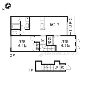 プランドール【2階】の間取り