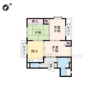 第二Nビル【301号室】の間取り