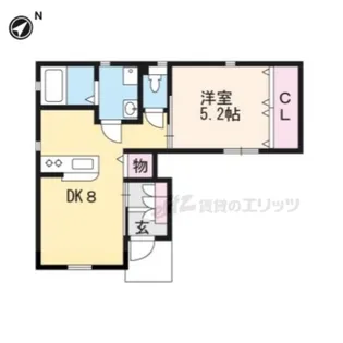 てぃーら【1階】の間取り