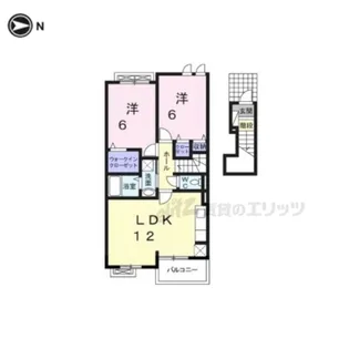 ジェントルハウス【2階】の間取り