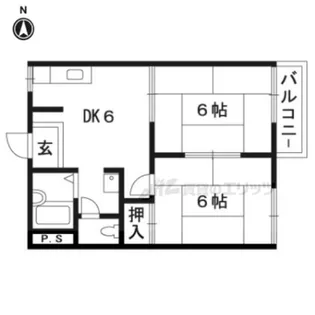 タウニィ陽光【201号室】の間取り
