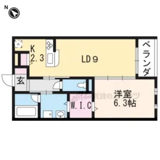 グレイスコート【1階】の間取り