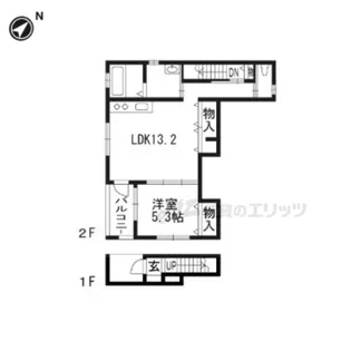 GANADOR【201号室】の間取り