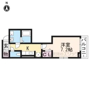 ヒュッゲ【2階】の間取り