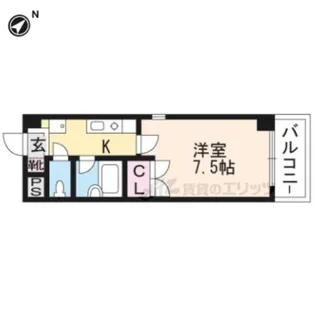ランプロン【406号室】の間取り