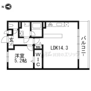 アムール京都仁王門【202号室】の間取り