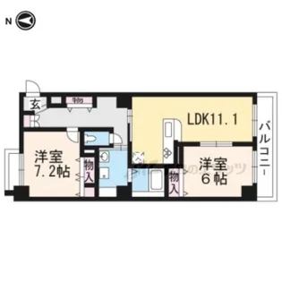 ドルフ聖護院【3階】の間取り