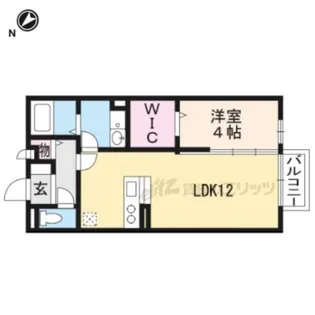 モナリエウエスト【2階】の間取り