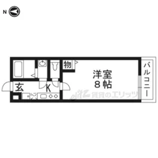 アークリード五条七本松【301号室】の間取り