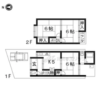 京都府宇治市広野町寺山【一戸建】の間取り