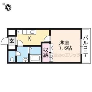 ディアベルジュ【1階】の間取り