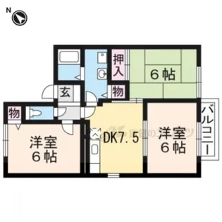 リンデンハイムⅠ【102号室】の間取り