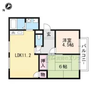 メゾンエルドラドB【102号室】の間取り