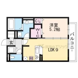 シャルムマメゾン【1階】の間取り