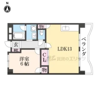 グランデあんご【2階】の間取り