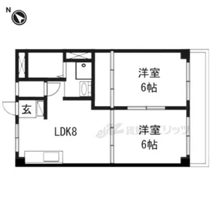 エミエール山田川【2階】の間取り