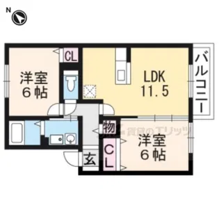 セジュールアースマーシⅣ【2階】の間取り