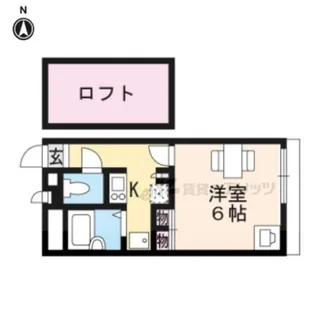 レオパレス洛西【1階】の間取り