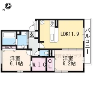 Merci大将軍Ⅱ【2階】の間取り