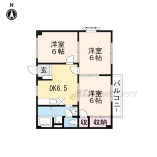 カーム小川【1階】の間取り