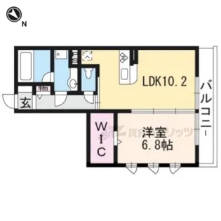 ラ フルール【1階】の間取り