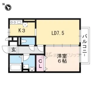 コージーコート【1階】の間取り