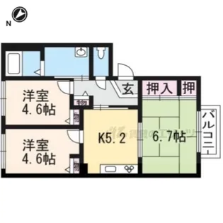 シャーメゾンノヴァンブルB棟【105号室】の間取り