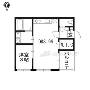 REGALEST伏見【202号室】の間取り