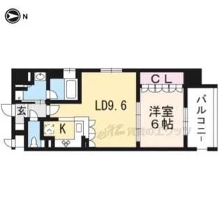 リーガル京都聖護院【5階】の間取り