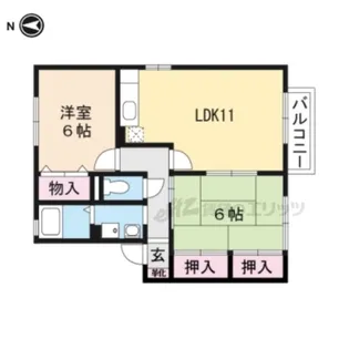コーポはおりや B棟【2階】の間取り