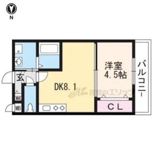 サクシード伏見西町【409号室】の間取り