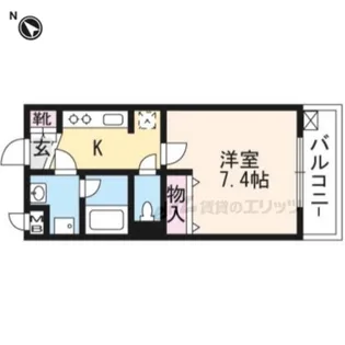 トサキパークコート西京極【503号室】の間取り