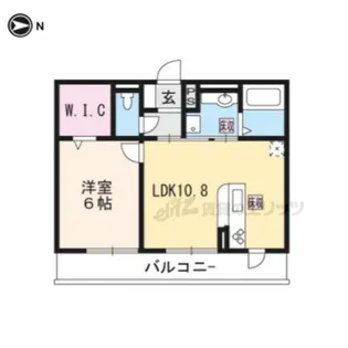 ノイエ南草津【1階】の間取り