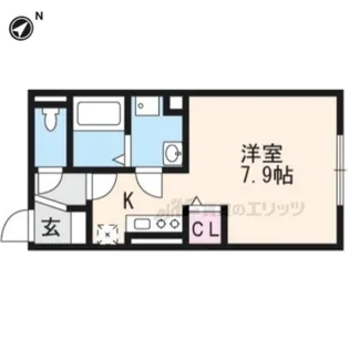 カーサデルマッティーノ【101号室】の間取り