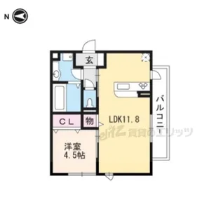 Chouchou(シュシュ)におの浜【2階】の間取り