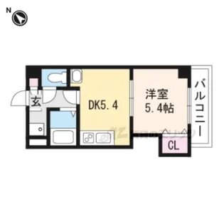 GLANZ HAUS 野洲【302号室】の間取り