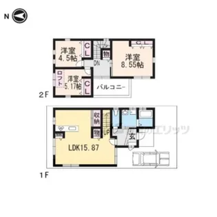 京都府京都市西京区桂千代原町【一戸建】の間取り