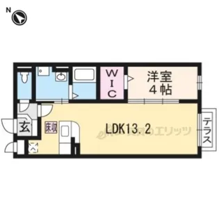 ラフレシールエイメイ【1階】の間取り