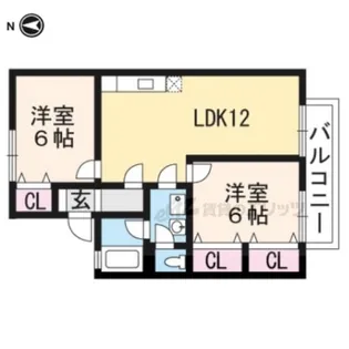 アーバングリーン【2階】の間取り