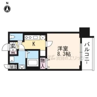 プレサンス京都洛南【7階】の間取り