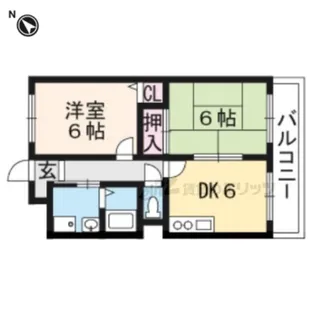 メゾン東陽【201号室】の間取り