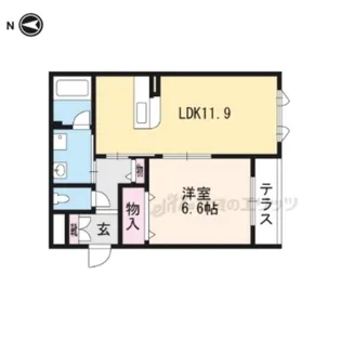 La Sortie【205号室】の間取り