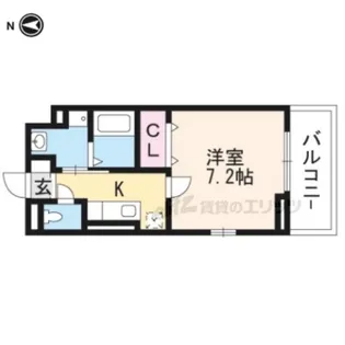 Apt.くりくま【2階】の間取り