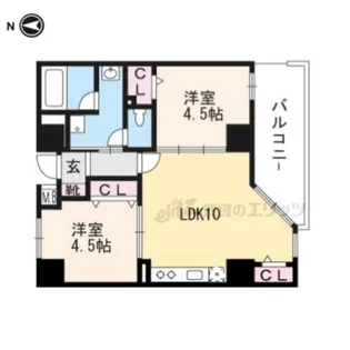 LATTICE HIGASHINO ANNEX【9階】の間取り