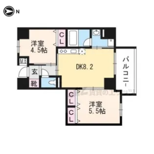 「LATTICE HIGASHINO annex」【302号室】の間取り