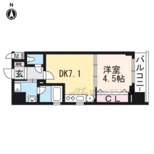 ベラジオ京都七条ウエスト【2階】の間取り