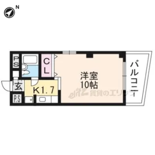 プレアール浜大津【5E号室】の間取り