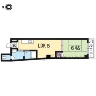 プレアール浜大津【4C号室】の間取り